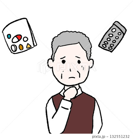 多剤併用のイラスト 132551232