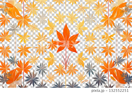 秋葉,日式風格,幾何圖案 秋葉,日式風格,幾何圖案 132552251