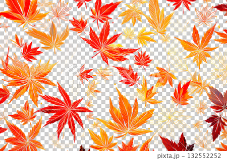 秋葉，日式風格，幾何圖案 132552252