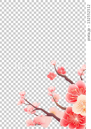 Background material: Plum blossoms cutout Background material: Plum blossoms cutout 132552512