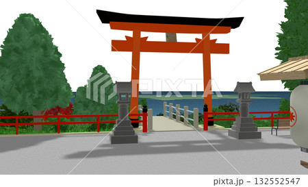 アニメーションの背景に使える PNG素材『海の見える神社』空は透明ですのでご自由にどうぞ アニメーションの背景に使える PNG素材『海の見える神社』空は透明ですのでご自由にどうぞ 132552547