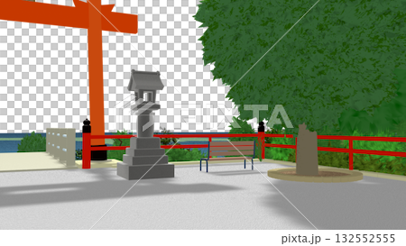 「海景神社」PNG素材,可作為動畫背景。天空是透明的,請隨意使用。 「海景神社」PNG素材,可作為動畫背景。天空是透明的,請隨意使用。 132552555
