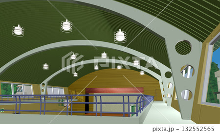 アニメーションの背景に最適な『体育館の内部』 132552565