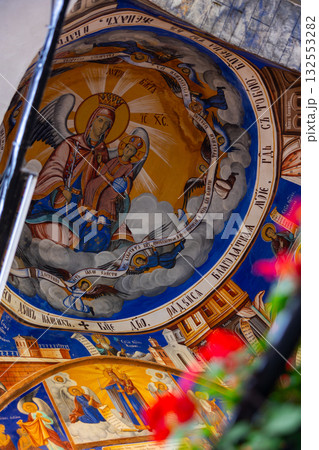 Monastery Saint Joachim Osogovski - outdoor frescoes. Macedonia 132553282