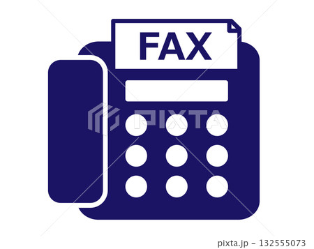 FAXアイコン(ファックスのマーク) FAXアイコン(ファックスのマーク) 132555073
