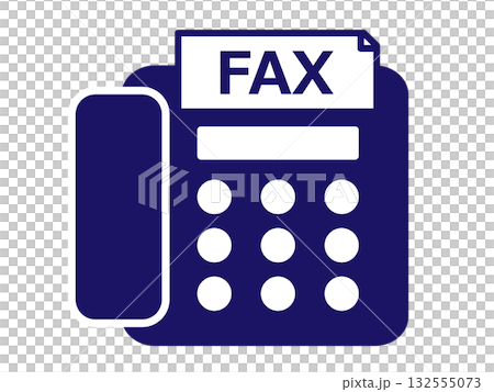 FAXアイコン(ファックスのマーク) FAXアイコン(ファックスのマーク) 132555073