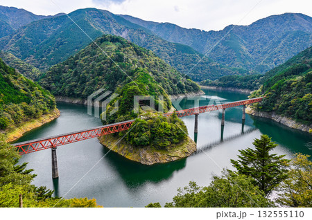 静岡県奥大井湖上の駅 132555110