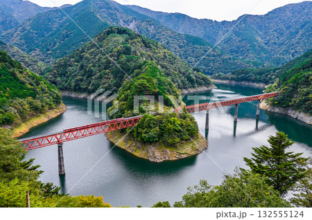 静岡県奥大井湖上の駅 静岡県奥大井湖上の駅 132555124