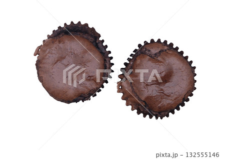 Chocolate cupcake closeup 132555146