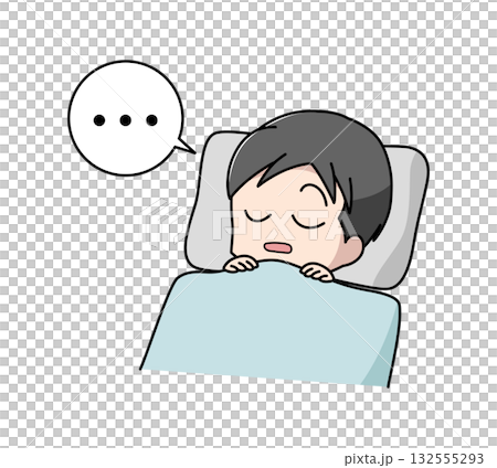 睡眠呼吸中止症患者的插圖 睡眠呼吸中止症患者的插圖 132555293