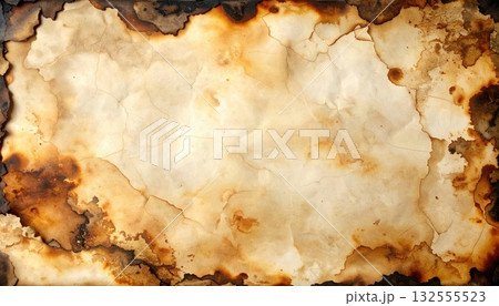 《AI画像》焦げた紙のテクスチャー 《AI画像》焦げた紙のテクスチャー 132555523