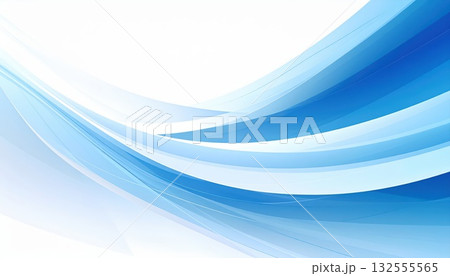 《AI画像》青い曲線の背景 《AI画像》青い曲線の背景 132555565