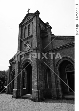 堂崎天主堂(モノクロ撮影)　五島　福江島 132555601