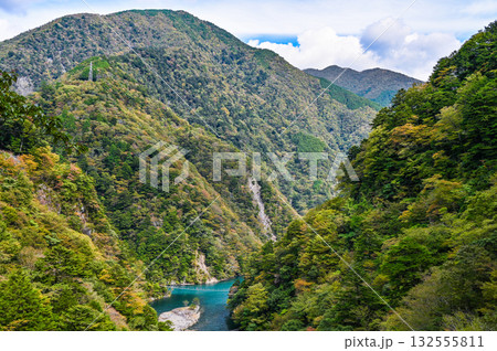 静岡県寸又峡の夢のつり橋 静岡県寸又峡の夢のつり橋 132555811