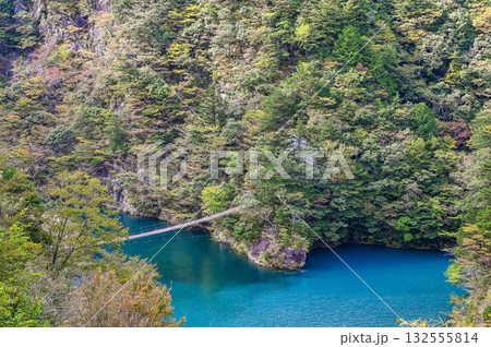 静岡県寸又峡の夢のつり橋 静岡県寸又峡の夢のつり橋 132555814