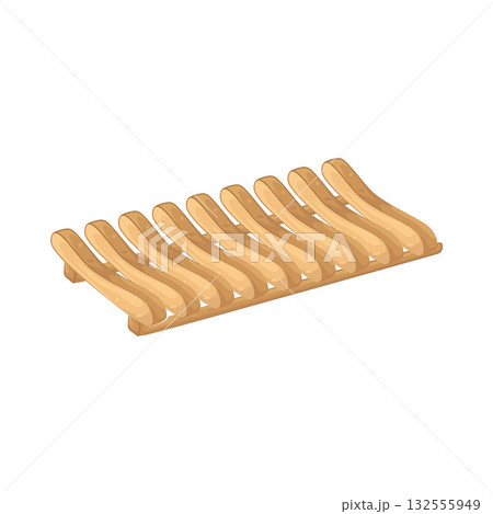 Illustration of dish rack 132555949