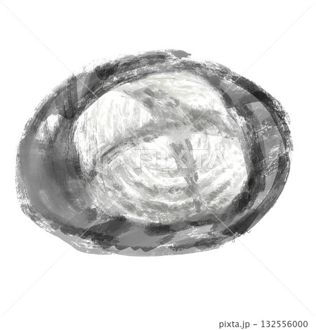 カンパーニュの白黒イラスト 132556000