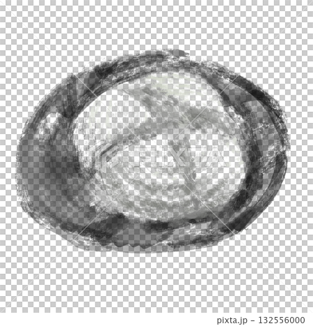 カンパーニュの白黒イラスト 132556000