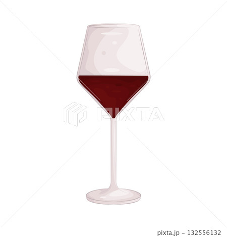 Illustration of wine glass Illustration of wine glass 132556132