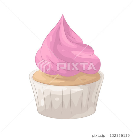 Illustration of cupcake 132556139