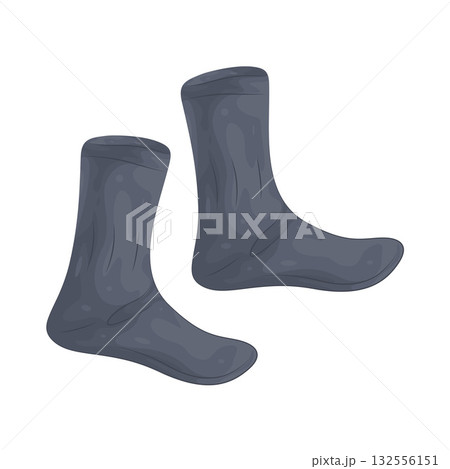 Illustration of ski socks Illustration of ski socks 132556151