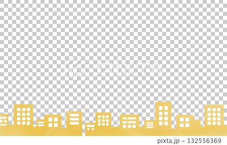 Simple cityscape (buildings) background illustration 132556369