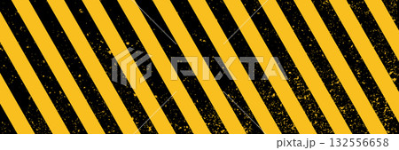 Warning safety yellow black diagonal stripes line caution hazard danger road sign symbol. 132556658