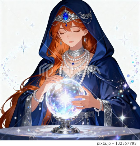 占い師　イラスト　 132557795