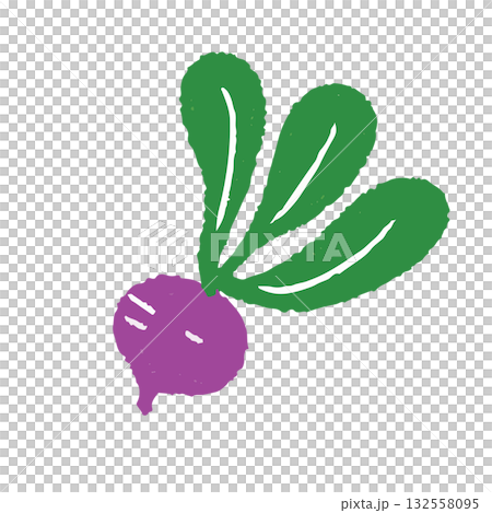 手繪可愛甜菜根插圖 132558095