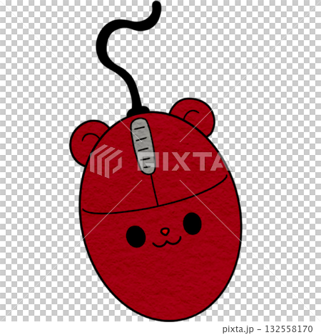 A shiny red computer mouse A shiny red computer mouse 132558170