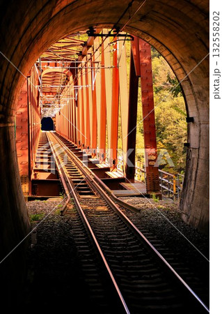 紅葉のダム湖を渡る… 鉄道旅で錦秋の『南会津』へ　野岩鉄道【湯西川温泉駅】 132558202