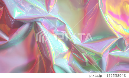 Holographic foil texture with soft iridescent sheen, pastel colors, abstract, shiny, dreamy Holographic foil texture with soft iridescent sheen, pastel colors, abstract, shiny, dreamy 132558948