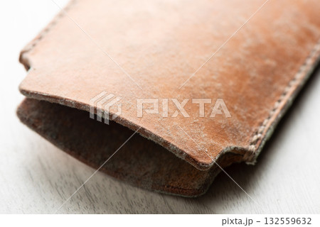 mould on leather product 132559632