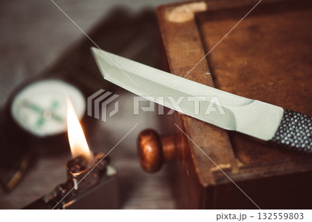 stainless steel knife 132559803