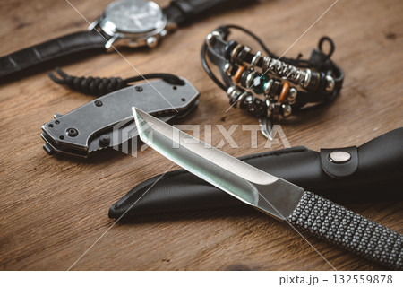 stainless steel knife 132559878