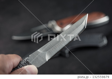 stainless steel knife 132559879