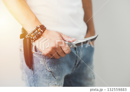 stainless steel knife 132559883