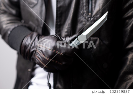 stainless steel knife 132559887