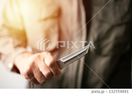 stainless steel knife 132559891