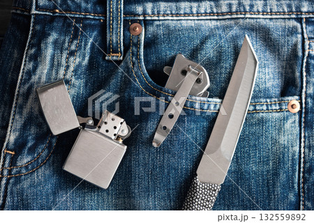 stainless steel knife, EDC for men 132559892