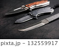 stainless steel knife 132559917