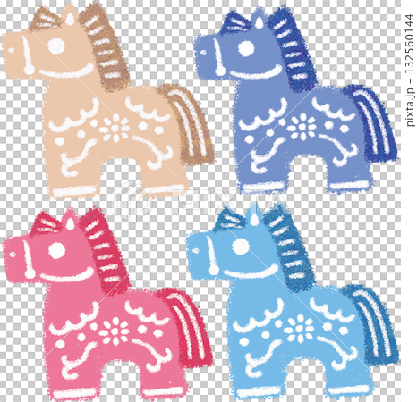 New Year's 2026 New Year's card, Zodiac, Horse, Nordic style motif, Retro pop, Hand-drawn design, Illustration material New Year's 2026 New Year's card, Zodiac, Horse, Nordic style motif, Retro pop, Hand-drawn design, Illustration material 132560144