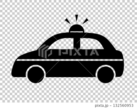 警車輪廓 警車輪廓 132560953