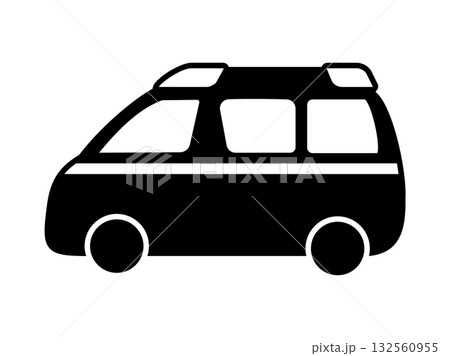 救急車_シルエット 132560955