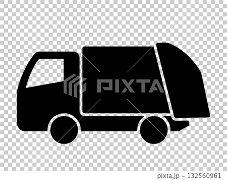 垃圾車輪廓 132560961