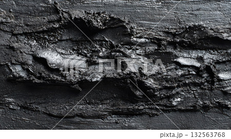 Black Bitumen Mastic Texture Thick Paste Macro View Asphalt Waterproofing Material Close Up Detail Black Bitumen Mastic Texture Thick Paste Macro View Asphalt Waterproofing Material Close Up Detail 132563768