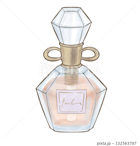 香水瓶　橙 132563787