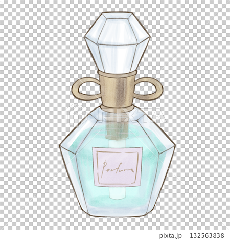 橘色香水瓶 132563838