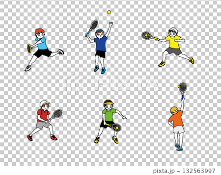 テニス男子イラスト テニス男子イラスト 132563997