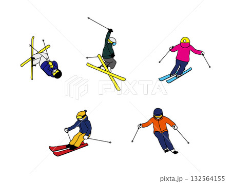スキーイラスト 132564155